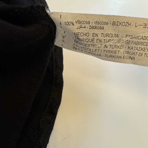 Zara black silky short lingerie spaghetti strap ruched bust short mini dress XS - Picture 6 of 8